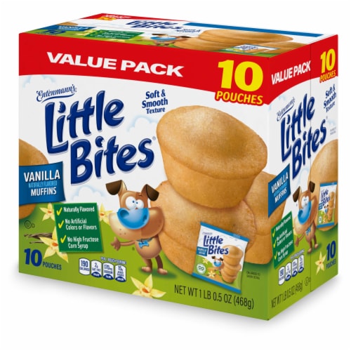 Entenmann's Little Bites Vanilla Mini Muffins Perspective: top