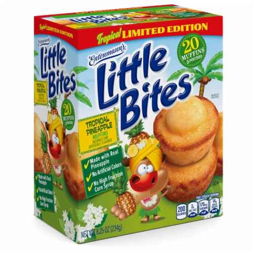 Entenmann's Little Bites Tropical Pineapple Mini Muffins Perspective: top