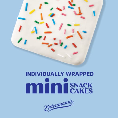 Entenmann's Iced Party Cake Mini Snack Cakes Perspective: top