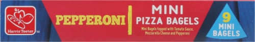 Harris Teeter® Pepperoni Mini Pizza Bagel Snacks Perspective: top