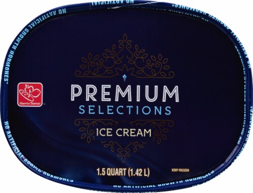 Harris Teeter Premium Selections Chocolate Ice Cream Perspective: top