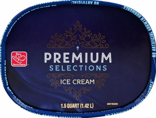Harris Teeter Premium Selections Butter Pecan Ice Cream Perspective: top