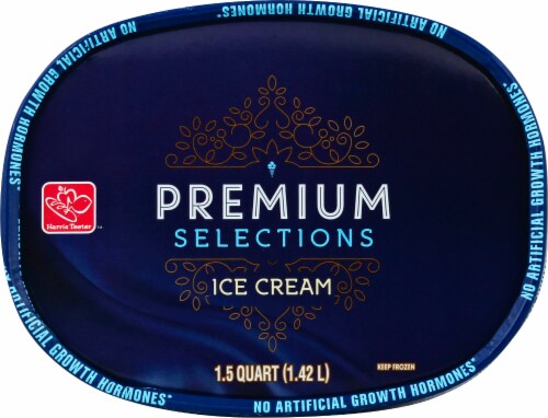 Harris Teeter Premium Selections Cookies & Cream Ice Cream Perspective: top