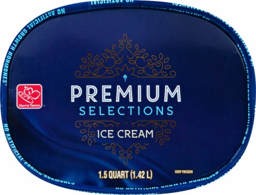 Harris Teeter Premium Selections Moose Tracks Ice Cream Perspective: top