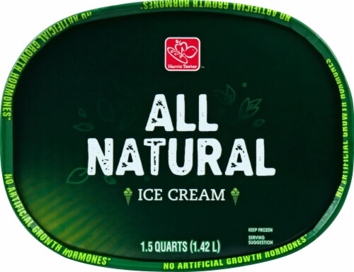 Harris Teeter™ All Natural Vanilla Fudge Ice Cream Perspective: top