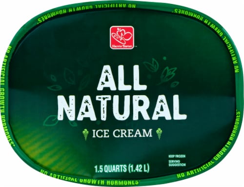 Harris Teeter All Natural Peach Ice Cream Perspective: top