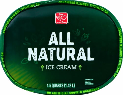 Harris Teeter™ All Natural Bits-O-Cookie Ice Cream Perspective: top