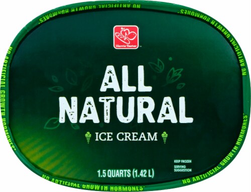 Harris Teeter All Natural Coffee Ice Cream Perspective: top