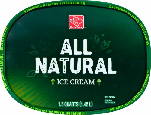 Harris Teeter All Natural French Vanilla Ice Cream Perspective: top