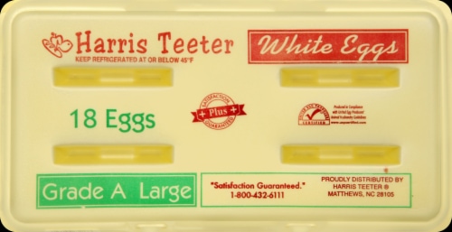 Harris Teeter Large White Eggs Perspective: top