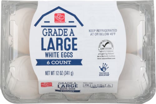 Harris Teeter™ Large White Eggs Perspective: top