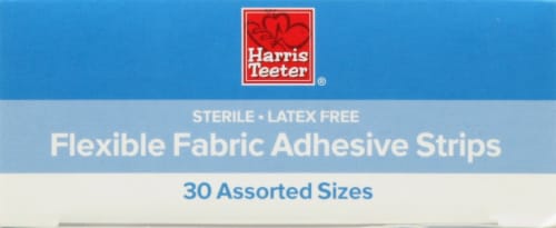 Harris Teeter® Flexible Fabric Assorted Sizes Adhesive Strips Perspective: top