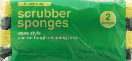 Harris Teeter™ Heavy Duty Wave Style Scrubber Sponges Perspective: top