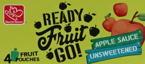 Harris Teeter™ Unsweetened Applesauce Pouches Perspective: top