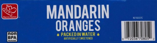 Harris Teeter Mandarin Fruit Cups Perspective: top