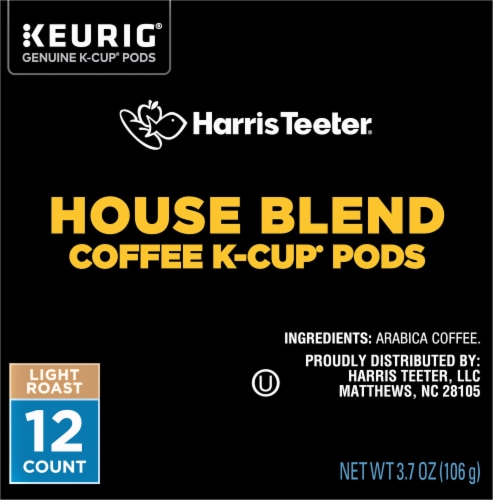 Harris Teeter House Blend Medium Roast Coffee Pods Perspective: top