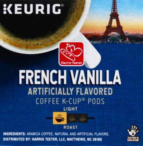 Harris Teeter French Vanilla Light Roast Coffee Pods Perspective: top
