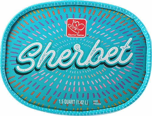 Harris Teeter™ Orange Cream Sherbet Ice Cream Perspective: top