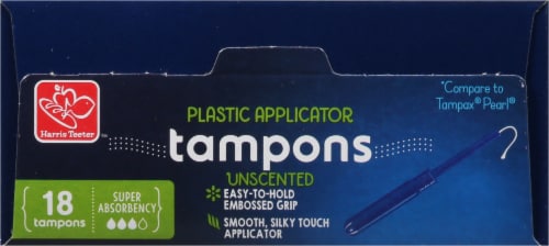 Harris Teeter™ Tampons Super Absorbency Unscented Perspective: top