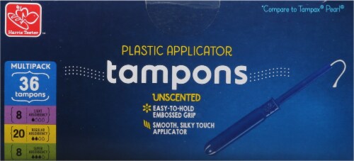 Harris Teeter™ Plastic Applicator Unscented Tampons Multipack Perspective: top