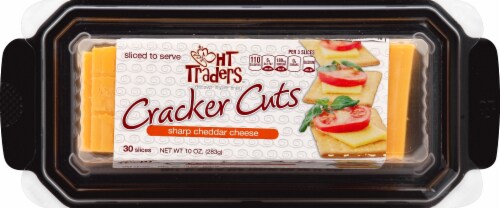 HT Traders™ Sharp Cheddar Cheese Cracker Cuts - 10 Ounces Perspective: top