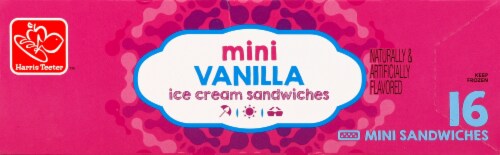 Harris Teeter™ Vanilla Mini Ice Cream Sandwiches Perspective: top