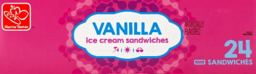 Harris Teeter™ Vanilla Ice Cream Sandwiches Perspective: top