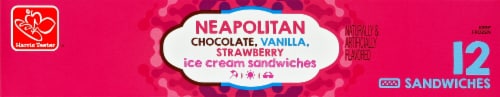 Harris Teeter™ Neapolitan Ice Cream Sandwiches Perspective: top