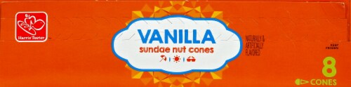 Harris Teeter Vanilla Sundae Nut Cones Perspective: top