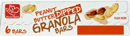 Harris Teeter™ Peanut Butter Dipped Granola Bars Perspective: top