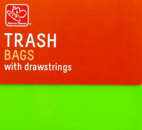 Harris Teeter™ 30 Gallon Drawstring Trash Bags Perspective: top