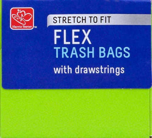 Harris Teeter™ Flex 30 Gallon Drawstring Trash Bags Perspective: top