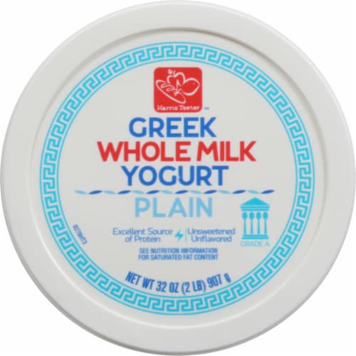 Harris Teeter™ Plain Greek Whole Milk Yogurt Perspective: top