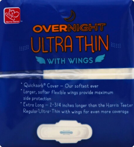 Harris Teeter™ Overnight Ultra Thin Maxi Pad With Wings Perspective: top