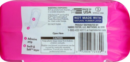 Harris Teeter™ Moderate Absorbency Women's Incontinence Pads Perspective: top