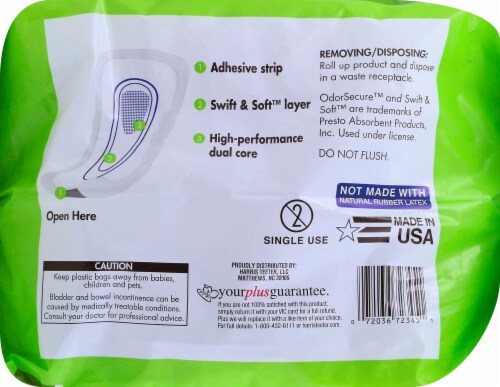 Harris Teeter™ Maximum Absorbancy Guards For Men Perspective: top