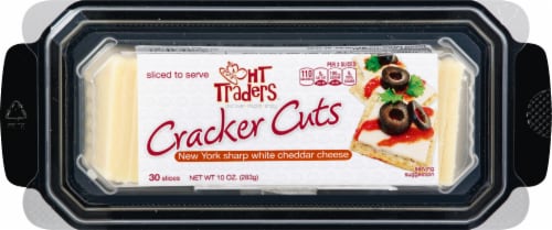 HT Traders™ New York Sharp White Cheddar Cheese Cracker Cuts Perspective: top