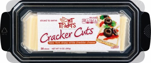 HT Traders™ New York Sharp White Cheddar Cheese Cracker Cuts Perspective: top