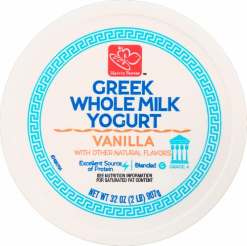 Harris Teeter™ Vanilla Greek Whole Milk Yogurt Perspective: top