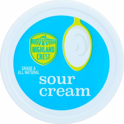 Highland Crest Grade A All Natural Sour Cream Perspective: top
