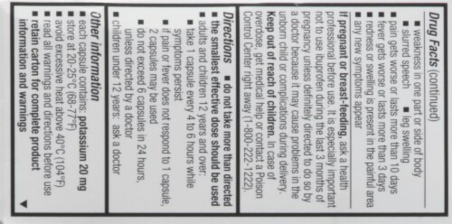 Harris Teeter™ Ibuprofen Pain Relief Capsules Perspective: top