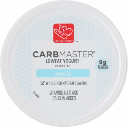Harris Teeter™ Carbmaster® Vanilla 1% Milkfat Lowfat Yogurt Perspective: top