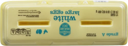 Highland Crest Large White Eggs Perspective: top