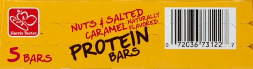 Harris Teeter Nuts & Salted Caramel Protein Energy Bars Perspective: top