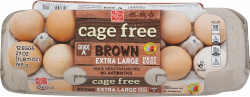 Harris Teeter™ Cage Free Extra Large Brown Nest Eggs Perspective: top