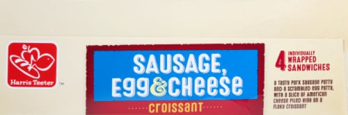 Harris Teeter™ Sausage Egg & Cheese Croissant Sandwiches Perspective: top