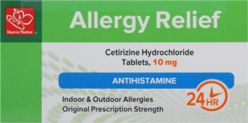 Harris Teeter™ Cetirizine Hydrochloride Tablets 10mg Perspective: top