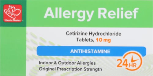 Harris Teeter™ Cetirizine Allergy Relief Tablets Perspective: top
