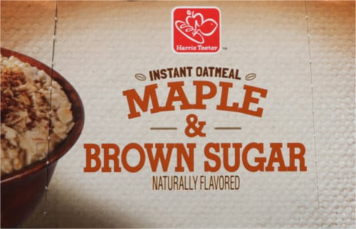 Harris Teeter™ Maple & Brown Sugar Instant Oatmeal Perspective: top