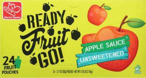 Harris Teeter Unsweetened Applesauce Pouches Perspective: top